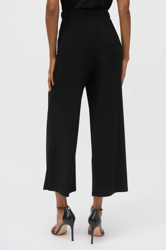 Joseph Ribkoff - Striped Embellished Crop Culotte Pants