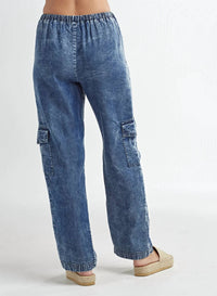 Red Haute - Denim Cargo Pant