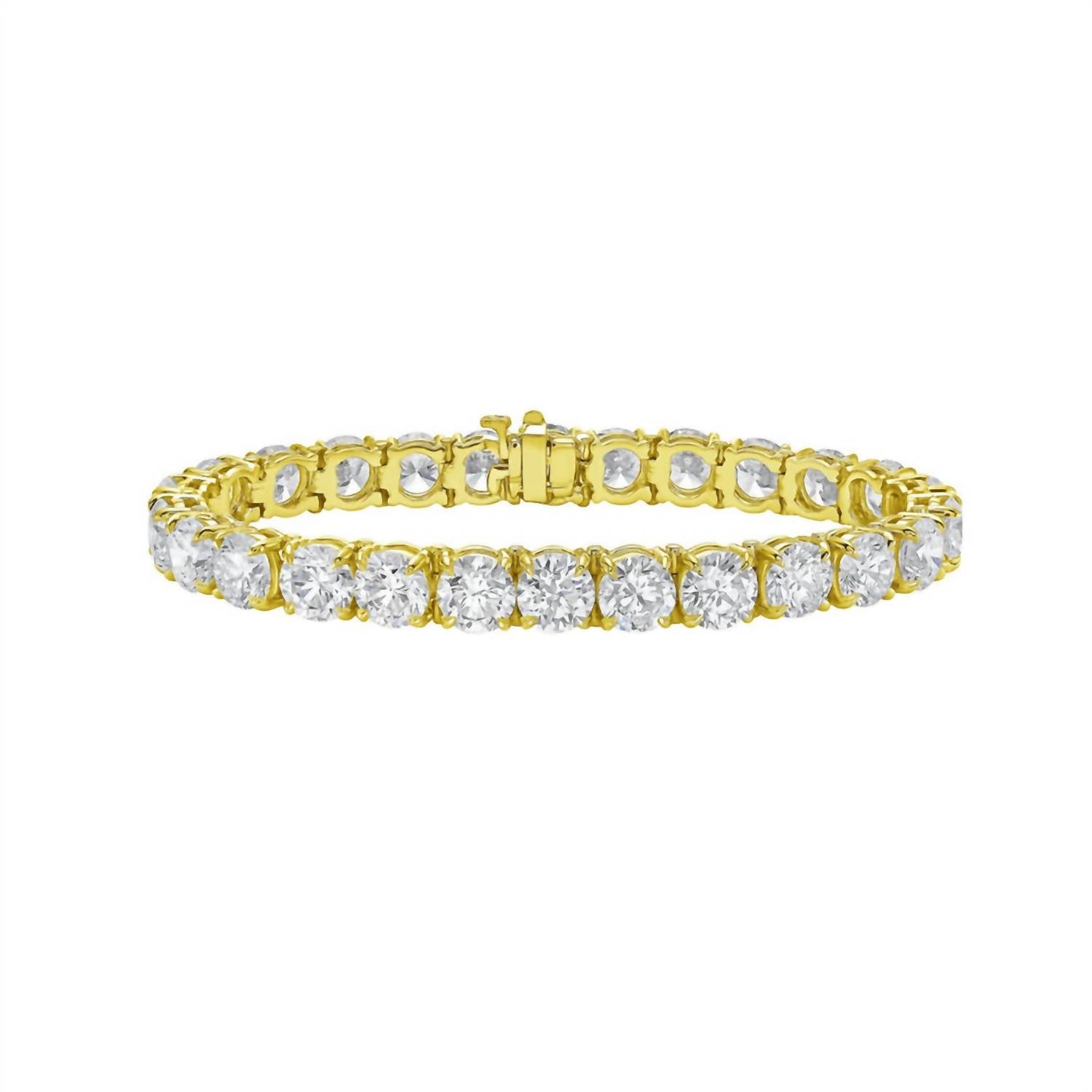 Diana M Jewels - Women's Round Lab-Grown Diamond Jewelry Bracelet (16.30 Ct) - Signature