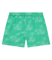 babyface Kid's Surf Shop Printed Swim Shorts in emerald - kids' item - detail view