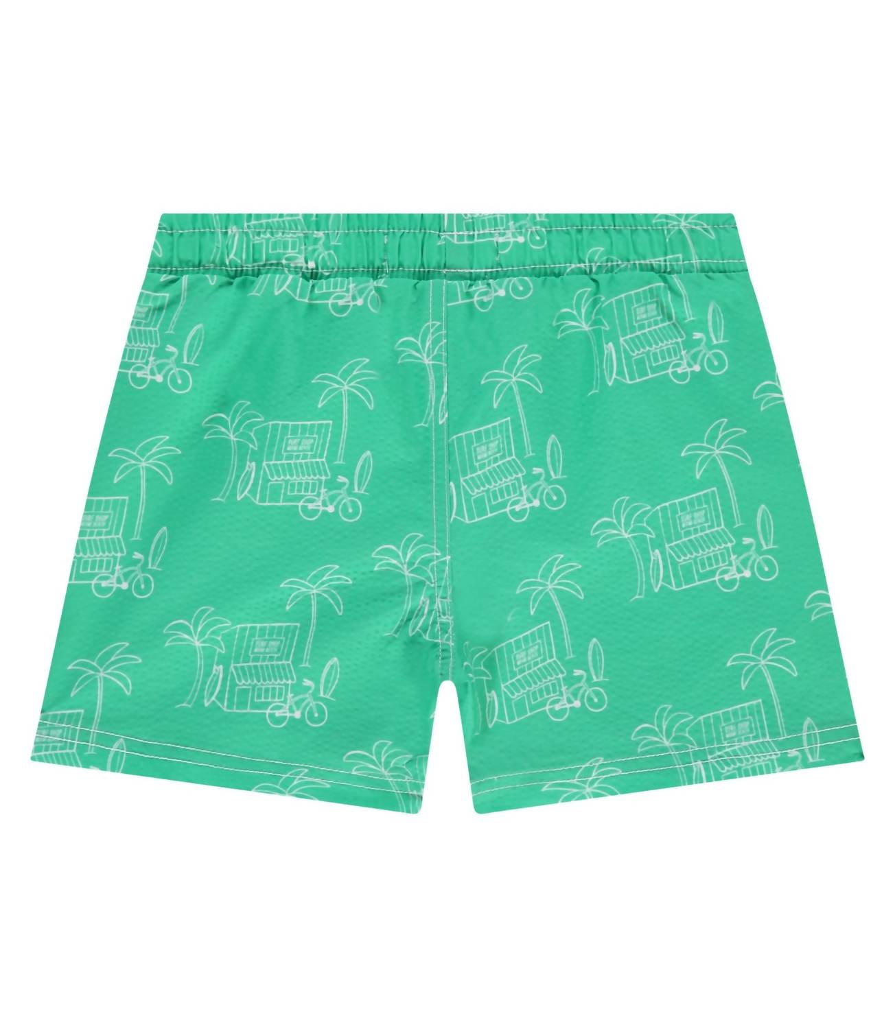 babyface Kid's Surf Shop Printed Swim Shorts in emerald - kids' item - detail view