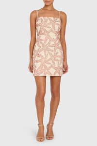 Amanda Uprichard Women’s Avani Sequin Starfish Mini Dress in tan - women's dress
