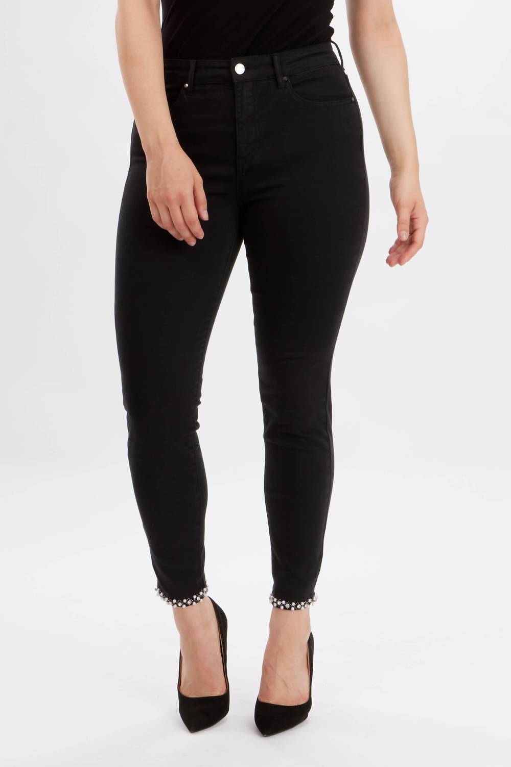 Frank Lyman - Bow Detail Denim Pants