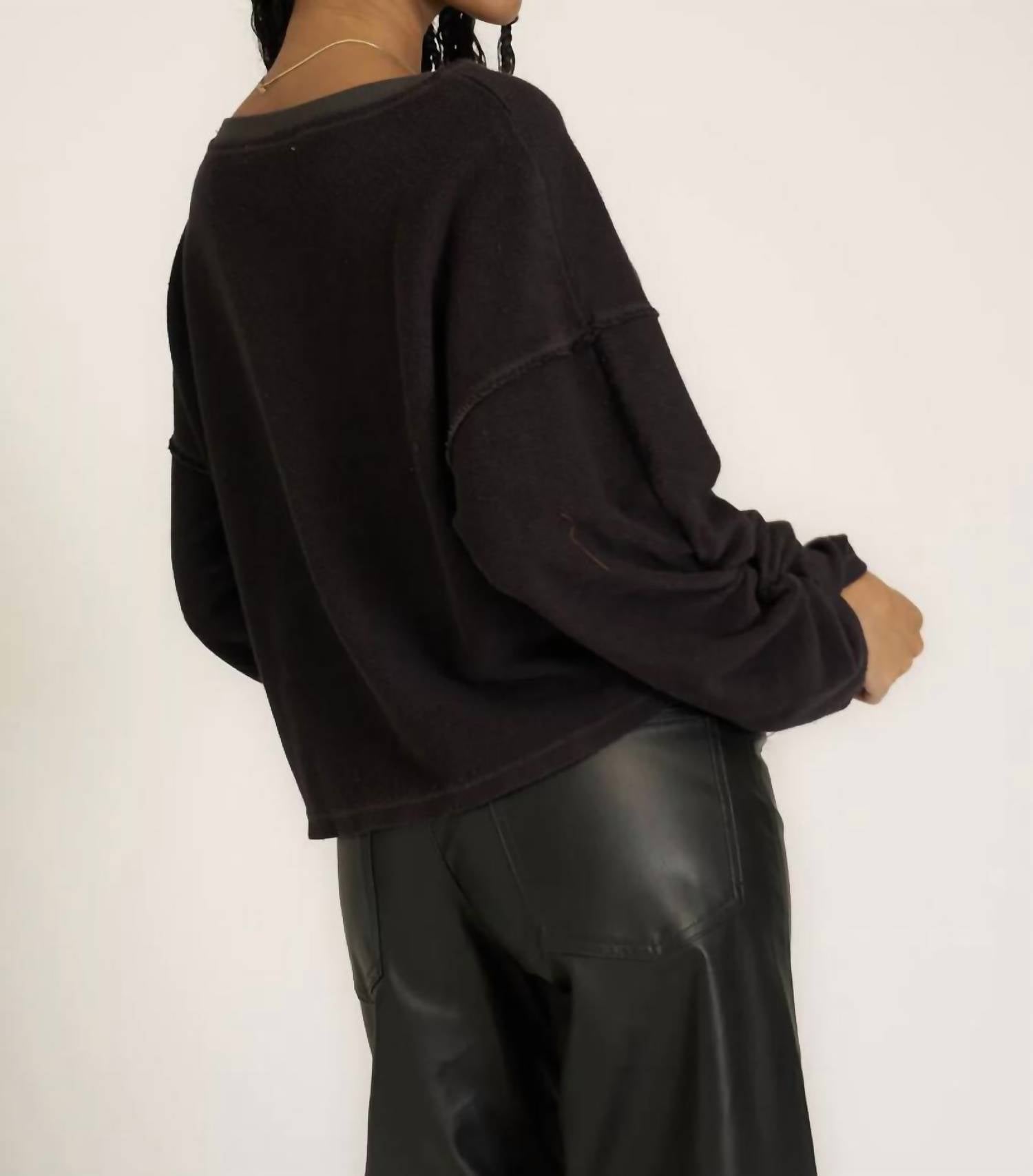 Project Social T - Callie Textured Sweatshirt