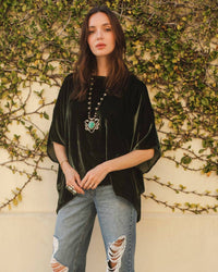 Jennafer Grace - Silk Velvet Scarf Top