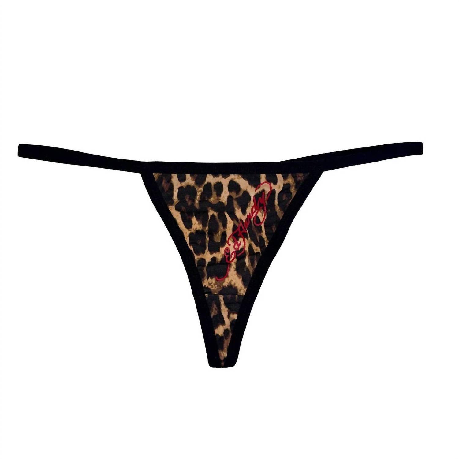Ed Hardy Leopard G String Panty in multicolor - women's intimate - alternate view