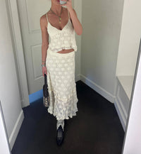 By Together - Women's Gisele Floral Lace Skirt
