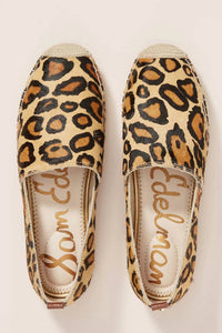 Sam Edelman Women's Leopard Espadrille Slip On Sandal in tan - women's shoe - alternate view