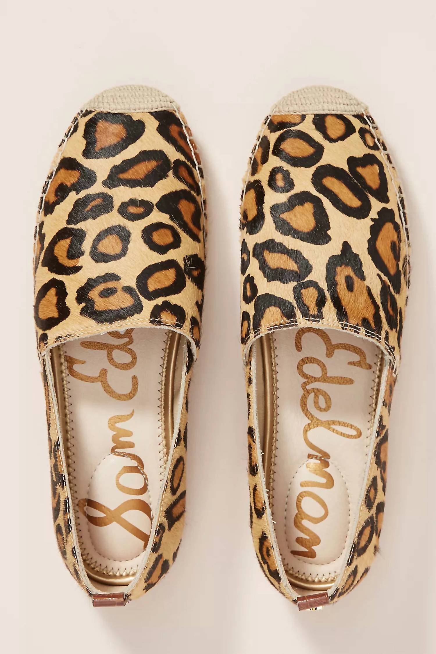 Sam Edelman Women's Leopard Espadrille Slip On Sandal in tan - women's shoe - alternate view
