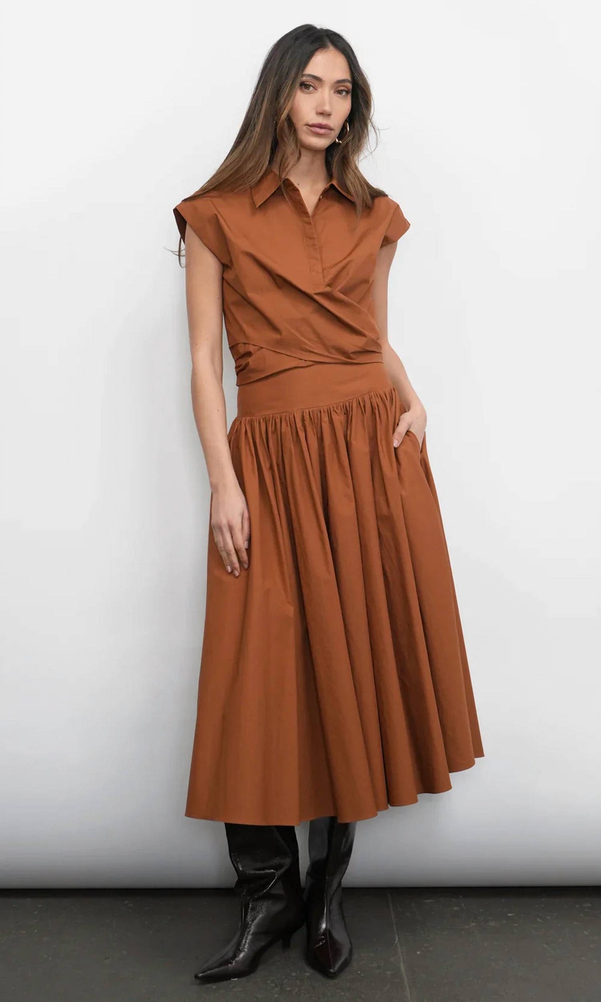 Greylin - Etienne Midi-length Skirt