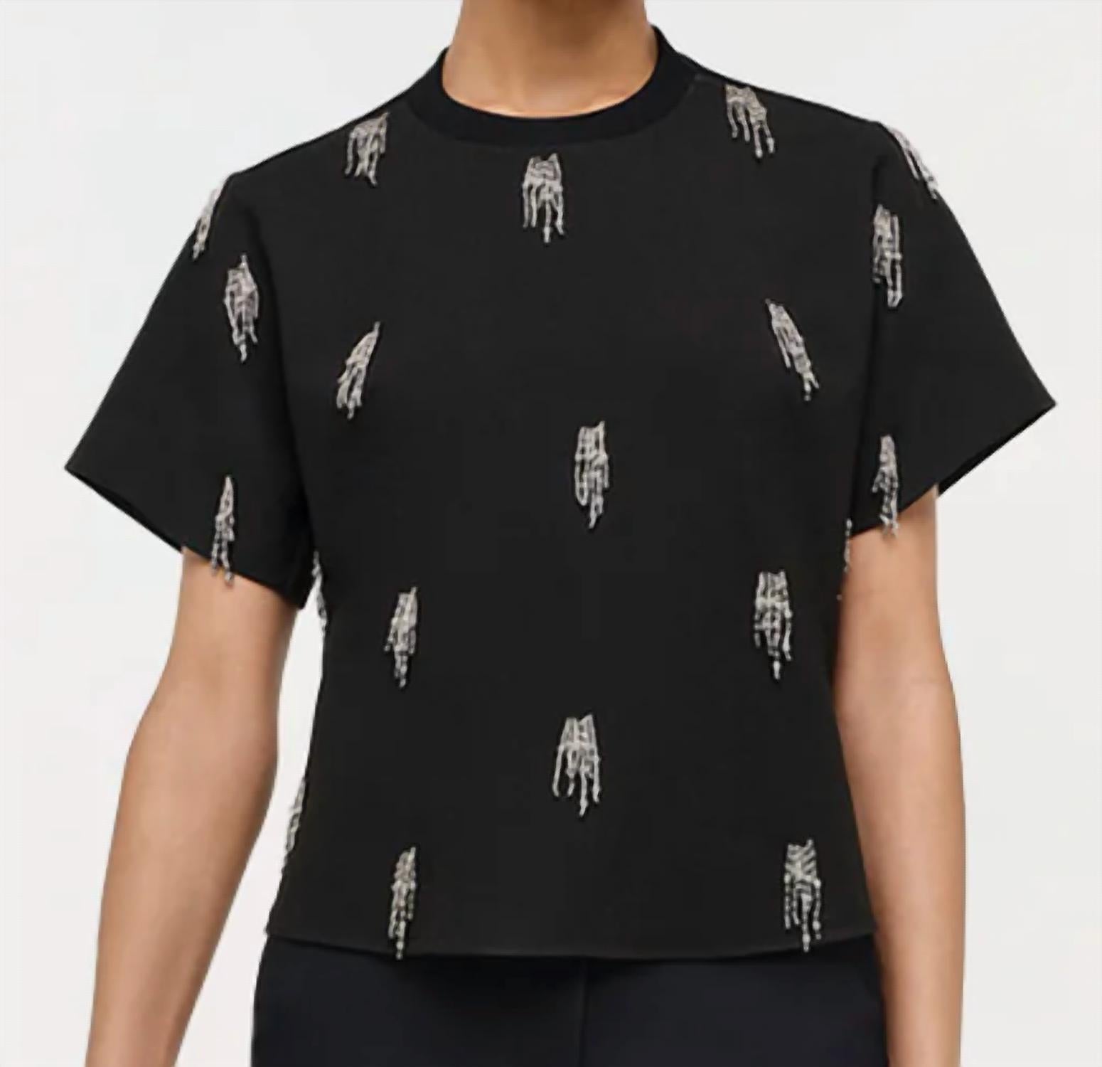 Simkhai - Crepe Abelia Embellished T-shirt