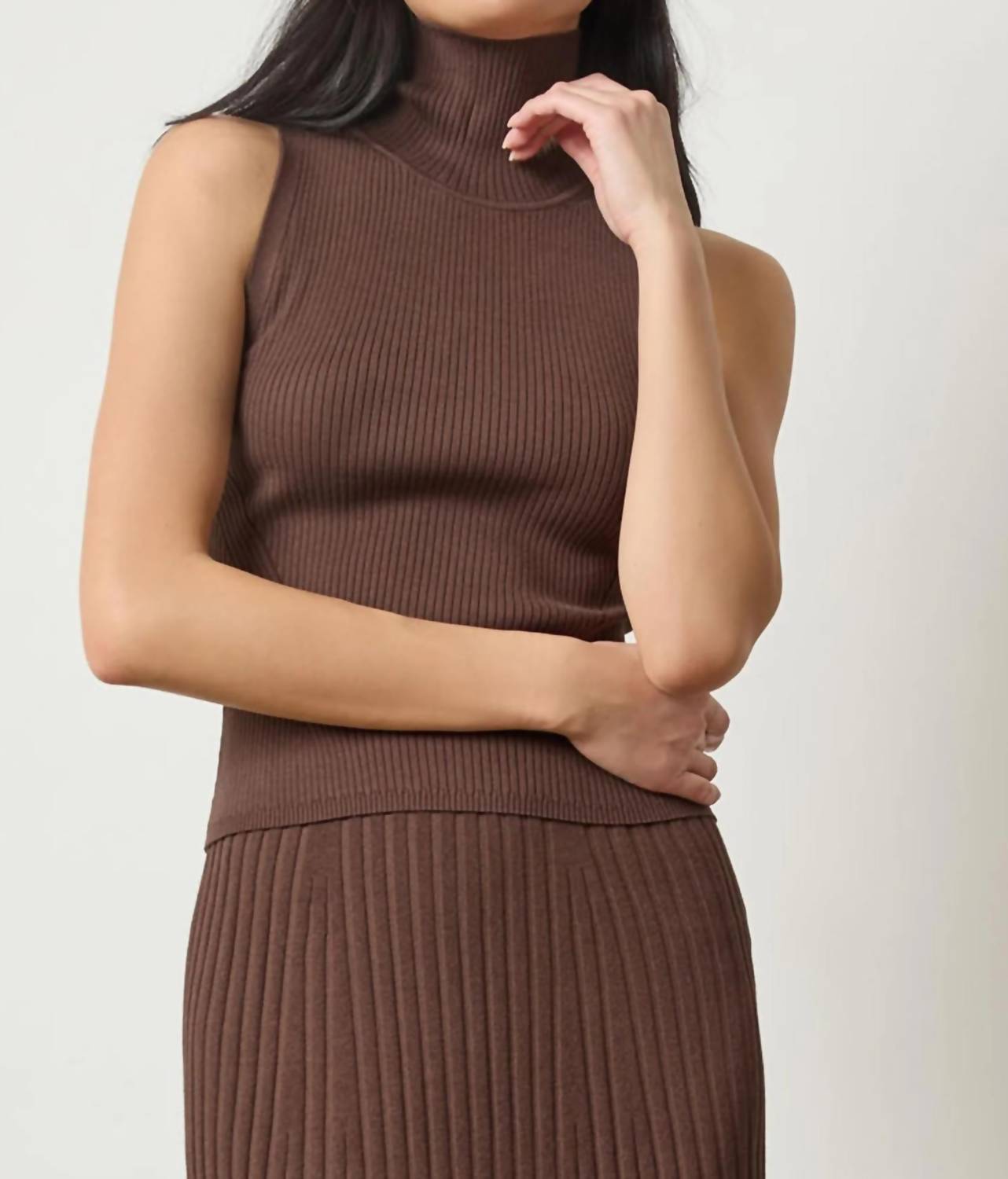 Lilla P - Rib Turtleneck Shell Sweater
