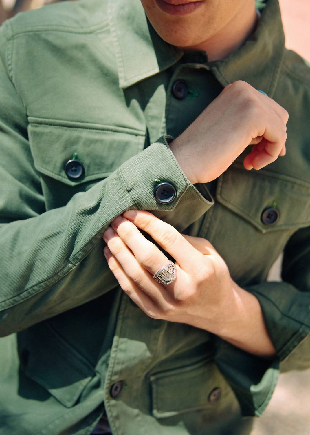 Iron & Resin Unisex - Military Jacket in green - men's jacket - view 4