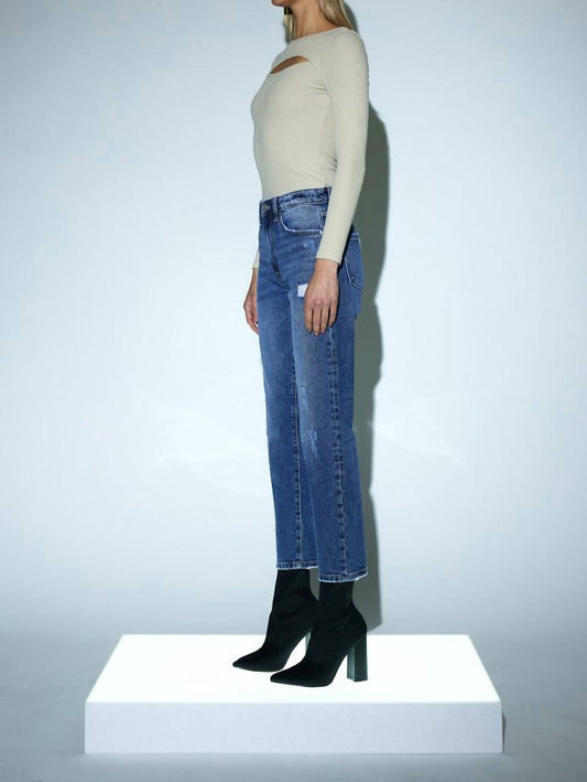 MALEAH PREMIER HIGH RISE SLIM STRAIGHT JEANS