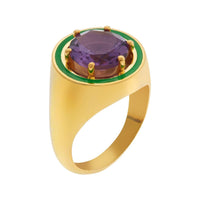Eye M - Women's Gem Amethyst Ring