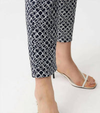 Joseph Ribkoff - Geometric Jacquard Slim Fit Pants