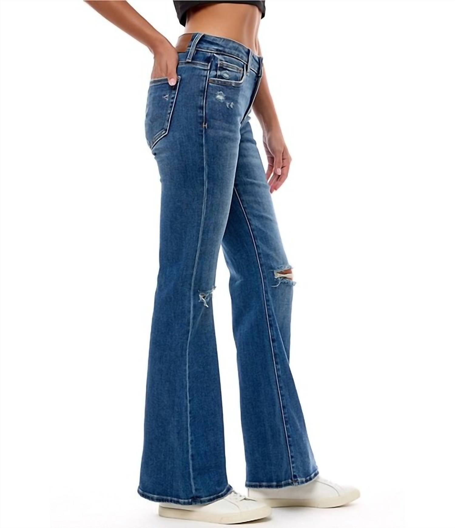 Hidden - Happi Mid Rise Flare Jeans