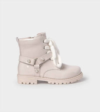Mayoral - Girls Patent Leather Biker Boots