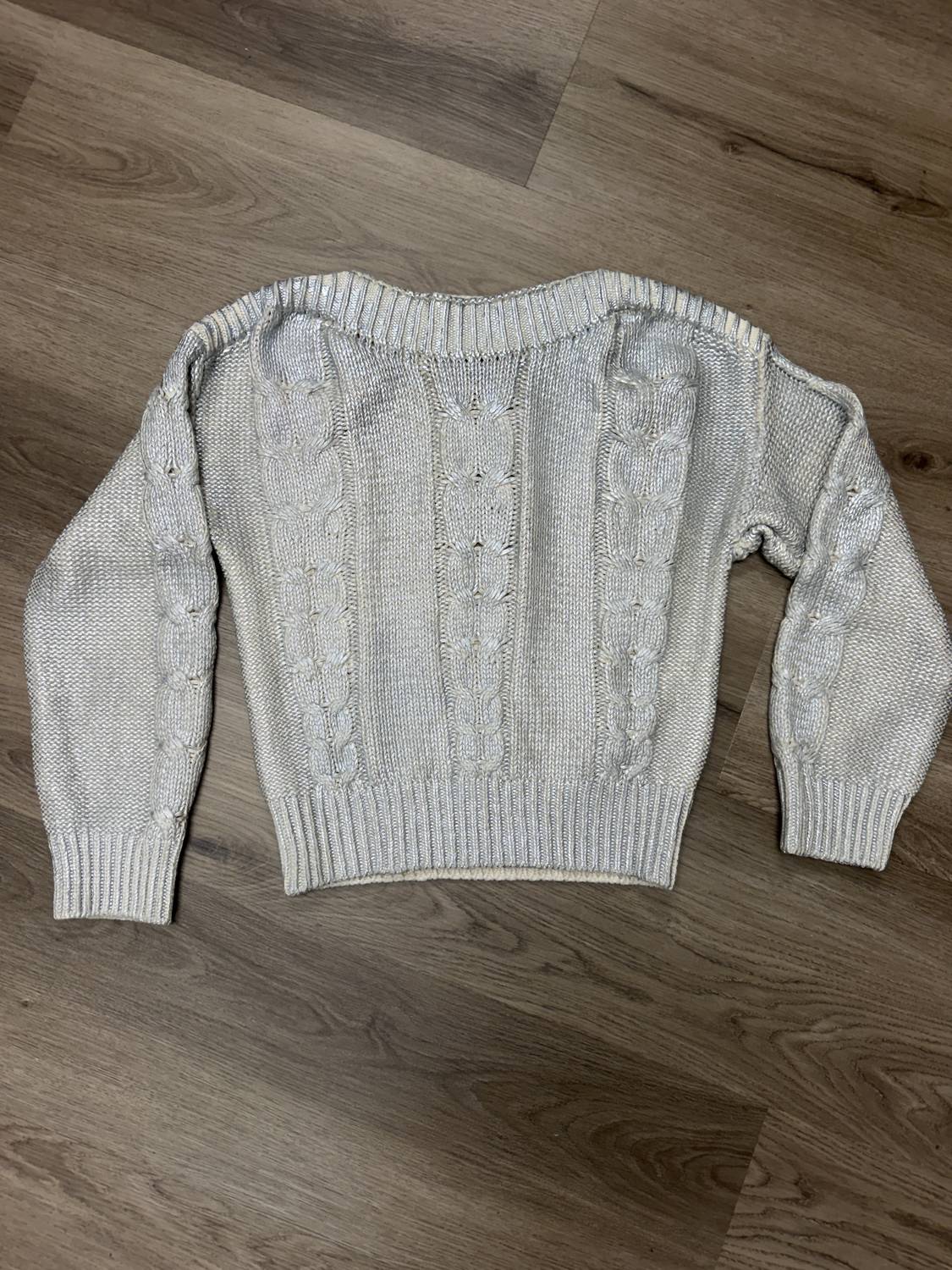 Steve Madden - Women's Debbi Cable Cotton Boat Neck Sweater