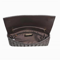 Urban Expressions Women's Woven Clutch Crossbody Bag in espresso - women's bag - view 4
