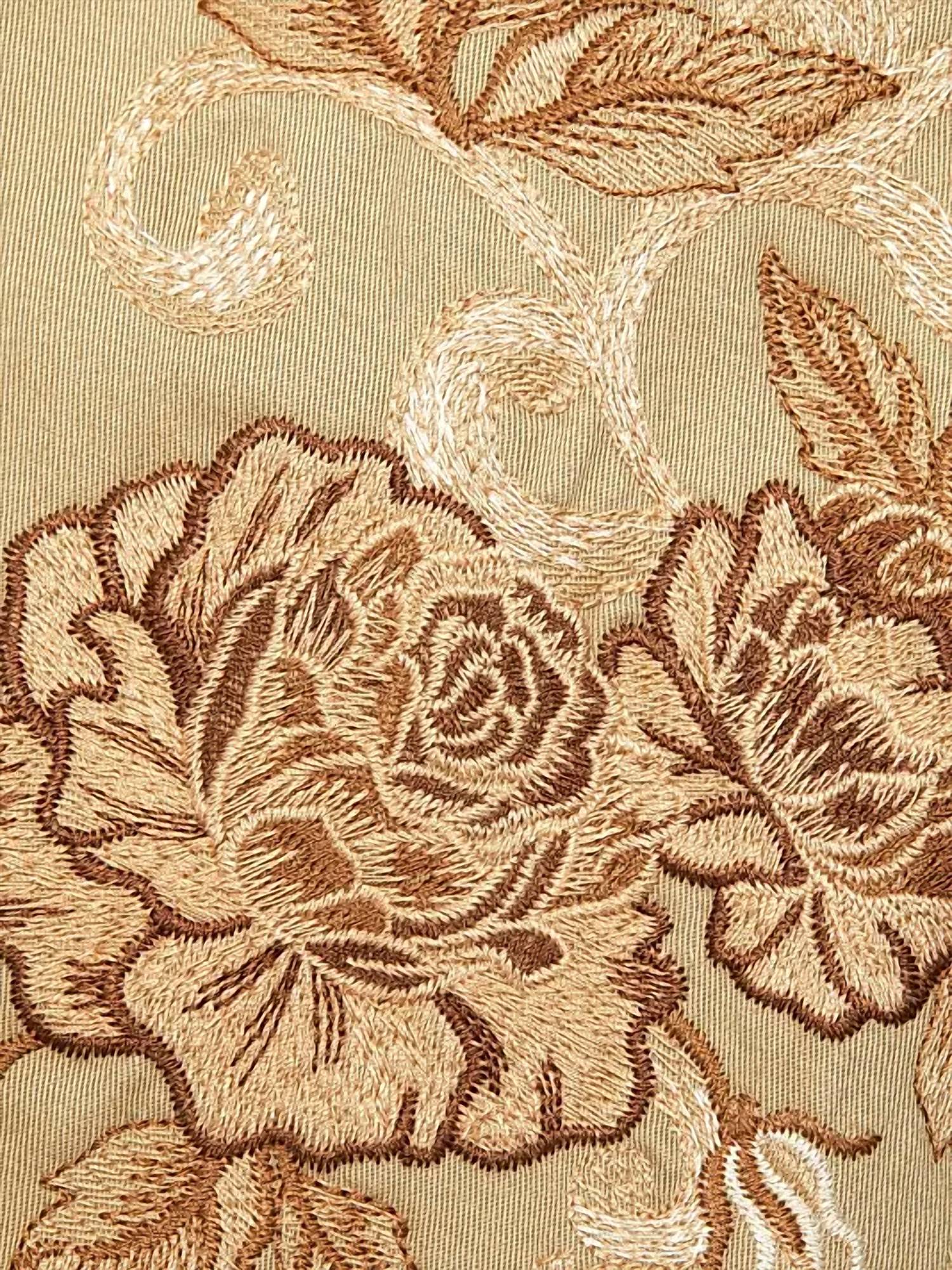 L'Agence - Venus Floral-embroidered Double-breasted Trench Coat