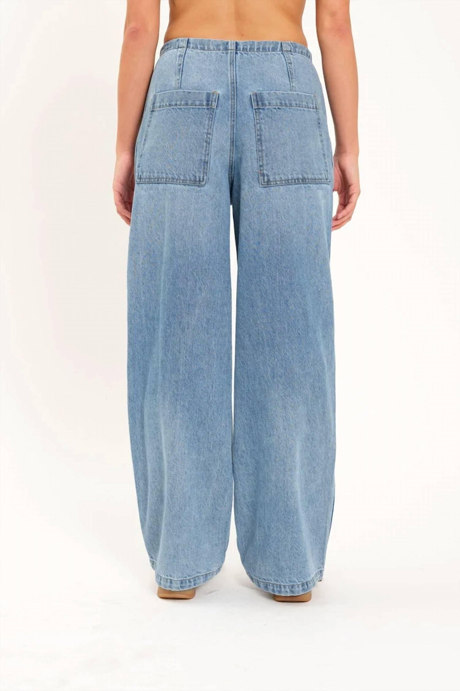 Daze - Women's Jetset Jogger Drawcord Wide Leg Jean