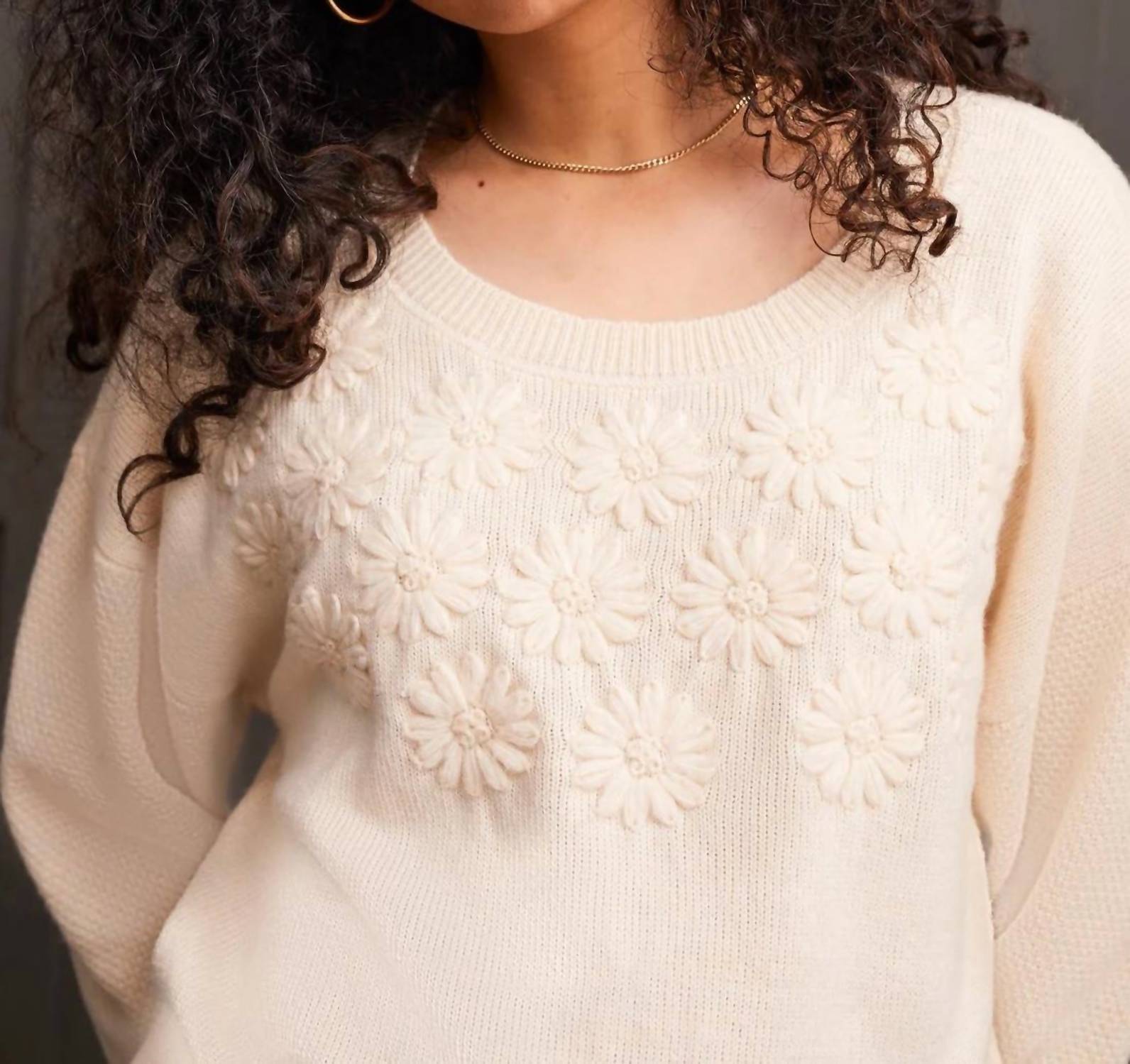 Tribal - Knit Floral Sweater