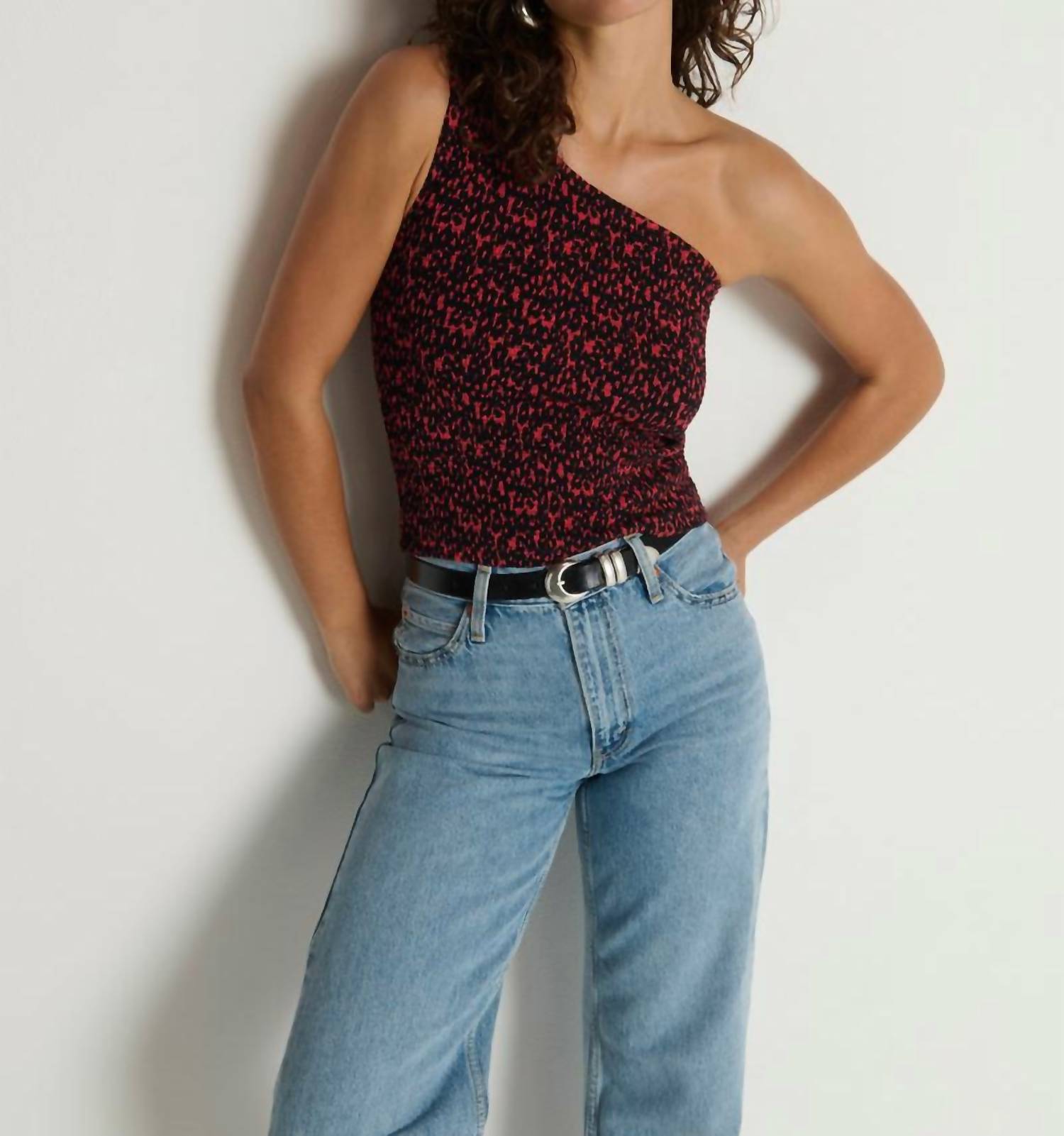 Nation Ltd - Sunny One Shoulder Tank Top