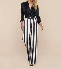 L'Agence - Women's Livvy Satin Straight-leg Trouser