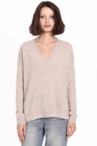 Minnie Rose - Long And Lean V-neck Sweater