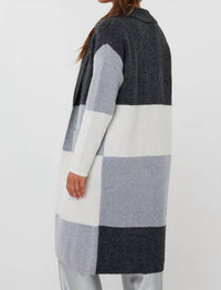 Esqualo - Blocks Longline Cardigan