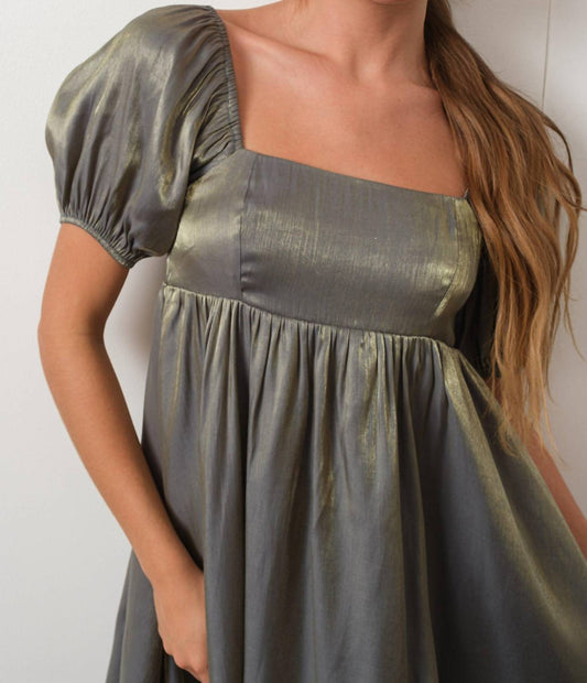 Pretty Garbage - Arela Shimmer Babydoll Dress