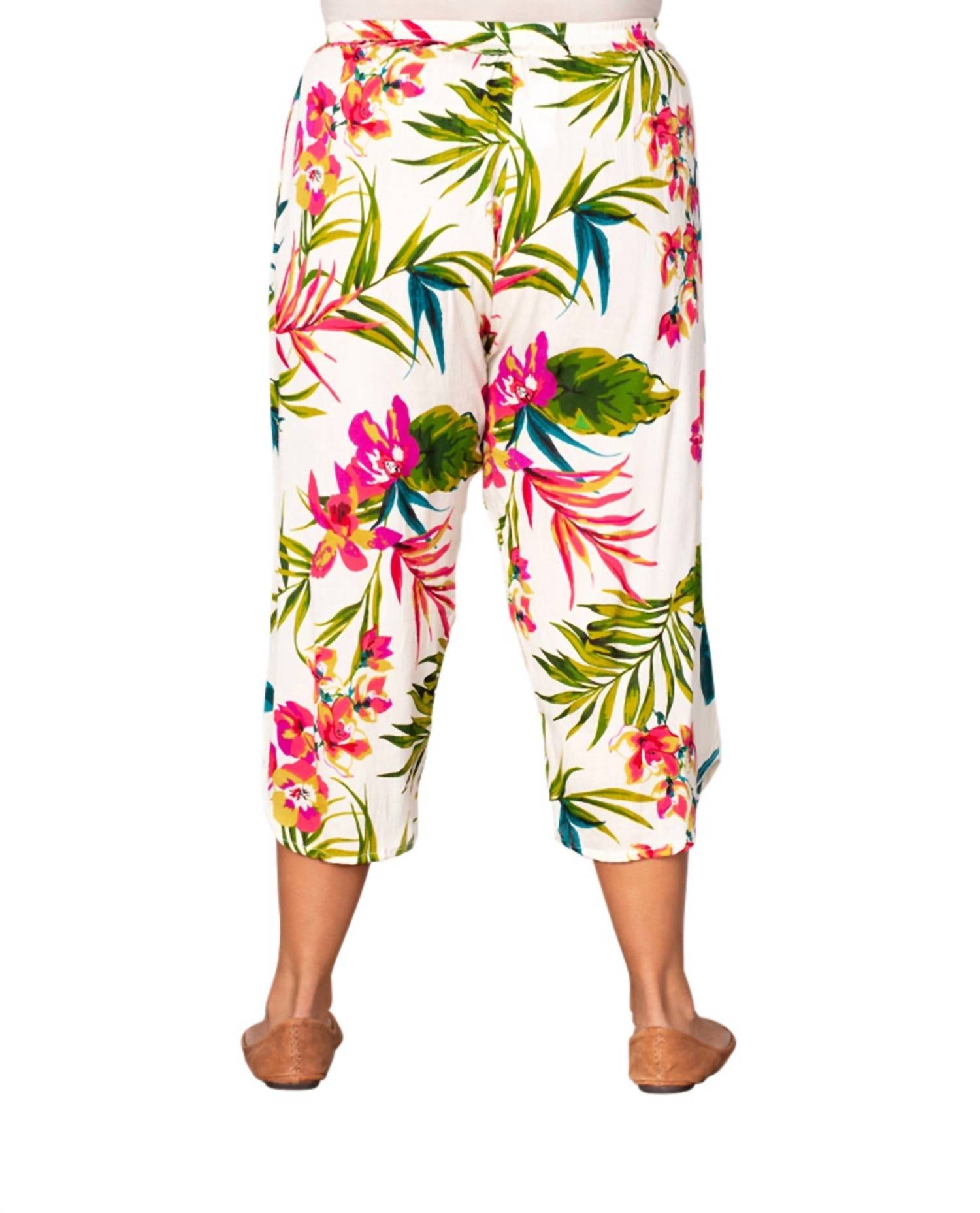 On The Plus Side - Ibiza Crop Pants - Plus