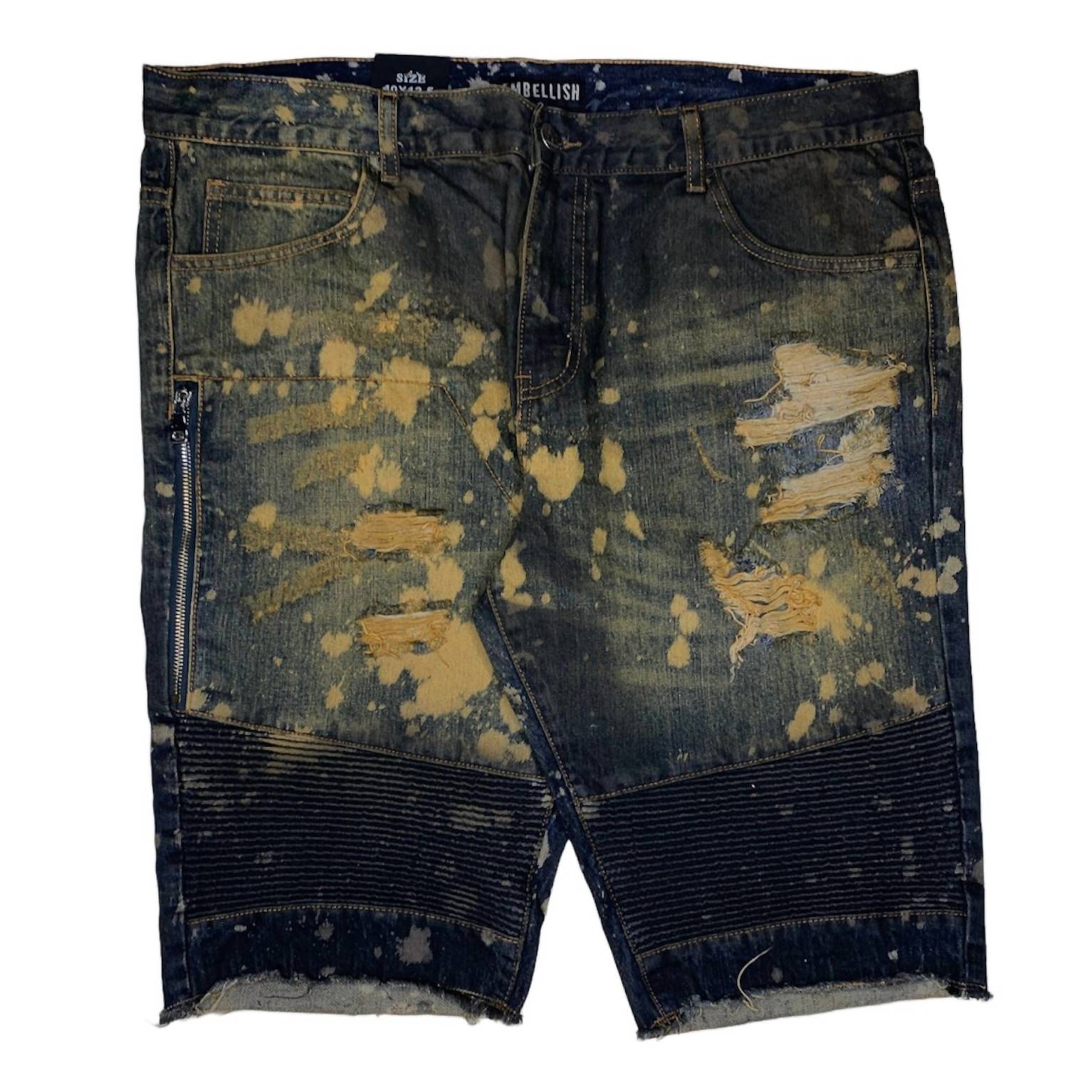 Embellish - Men's Distressed Denim Short