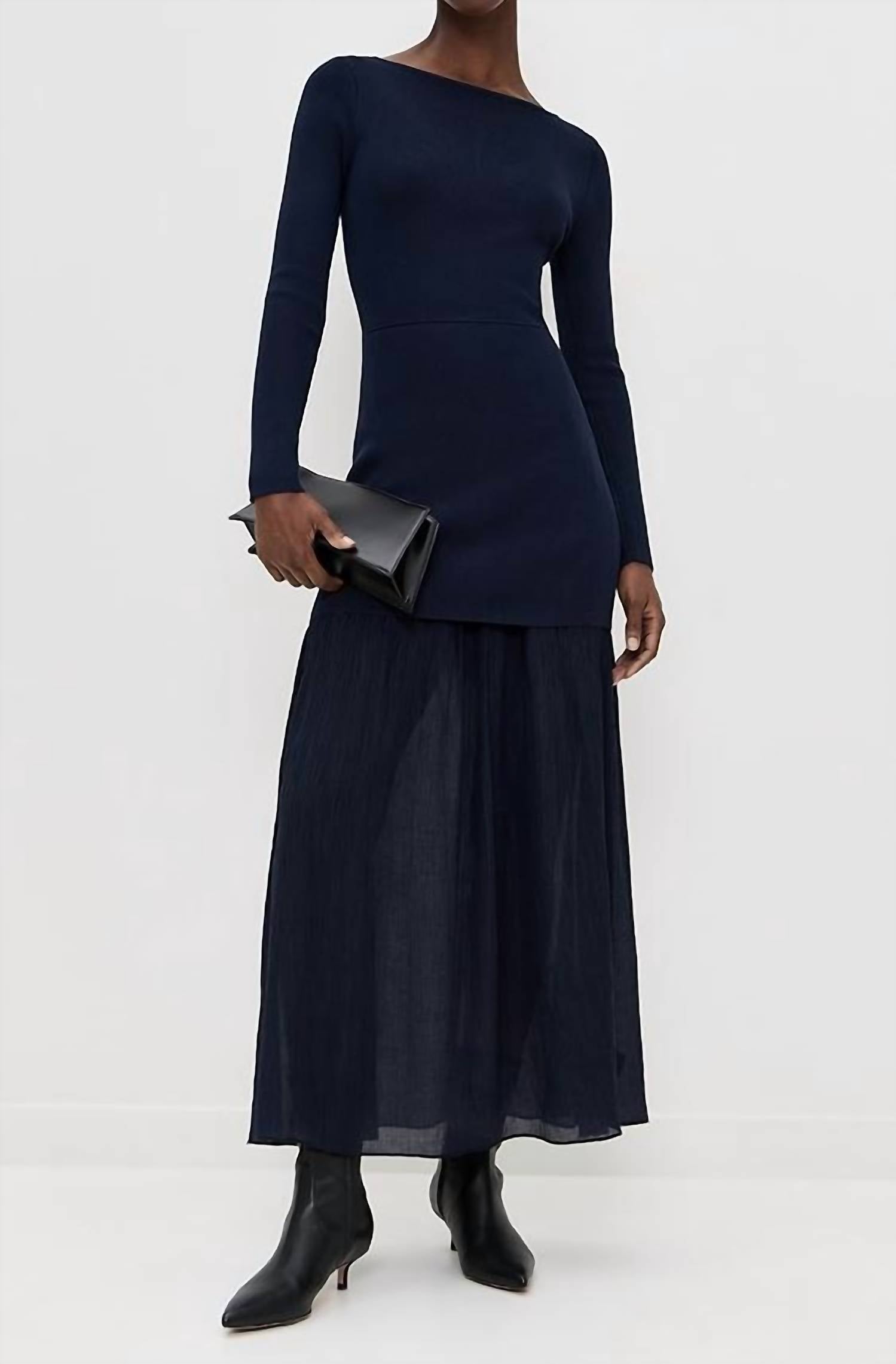 Line And Dot - Gemma Mix Media Maxi Dress