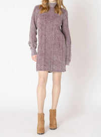 Dex - Perfect Cable Knit Sweater Dress
