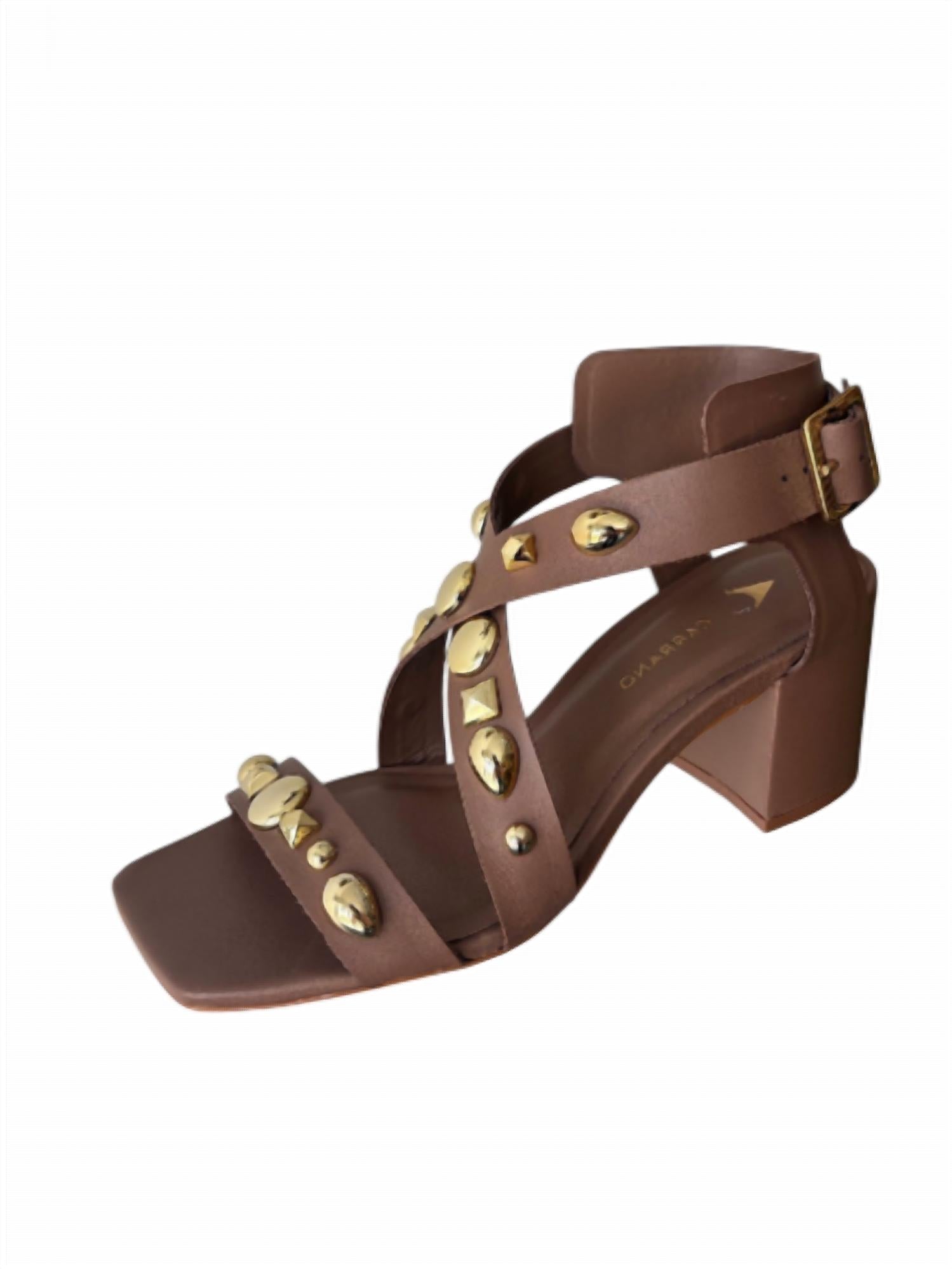 Carrano - Women's Studded Ankle Strap Heel Sandal
