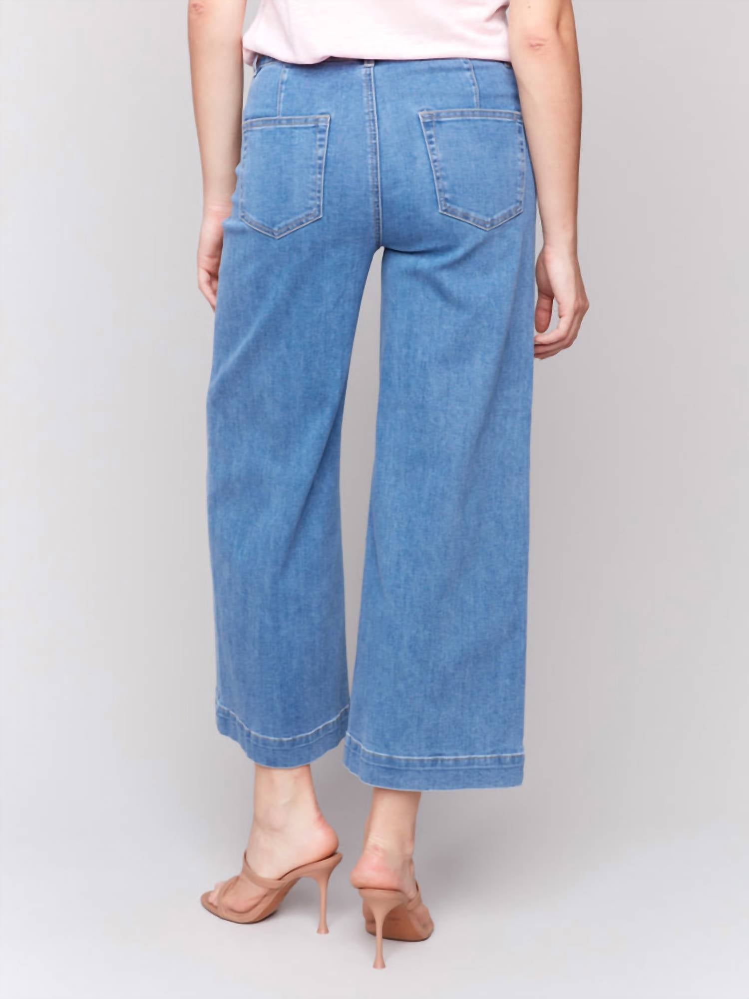 Charlie B - Patch Pocket Flare Jeans