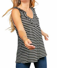 Haptics - RUFFLE BABYDOLL KNIT TOP