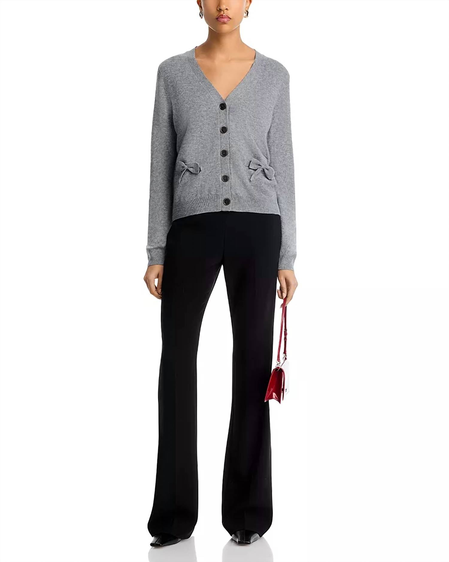 Jumper1234 - Bow Pocket Cardigan