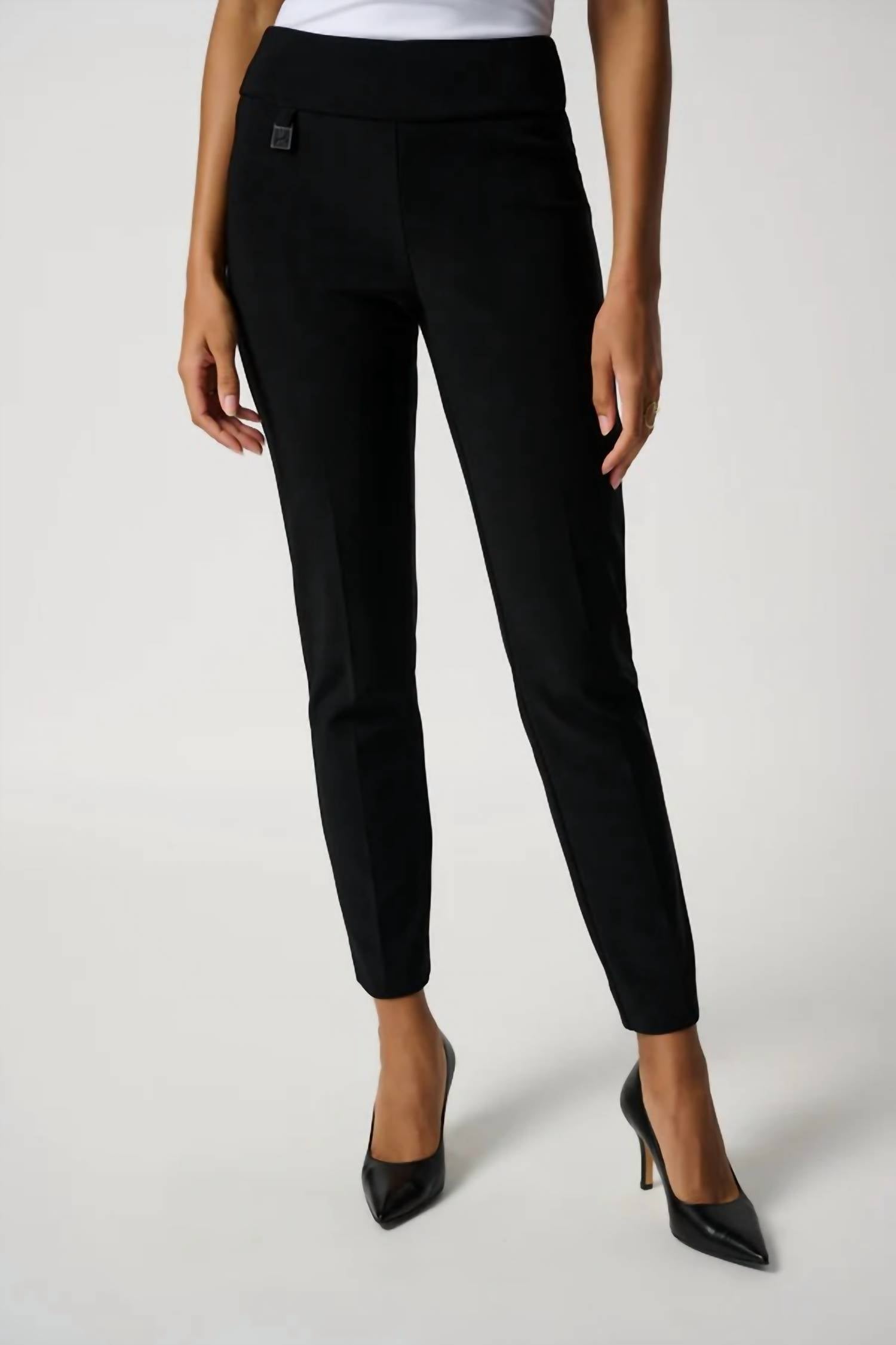 Joseph Ribkoff Classic Tailored Slim Pants in black - women's pants