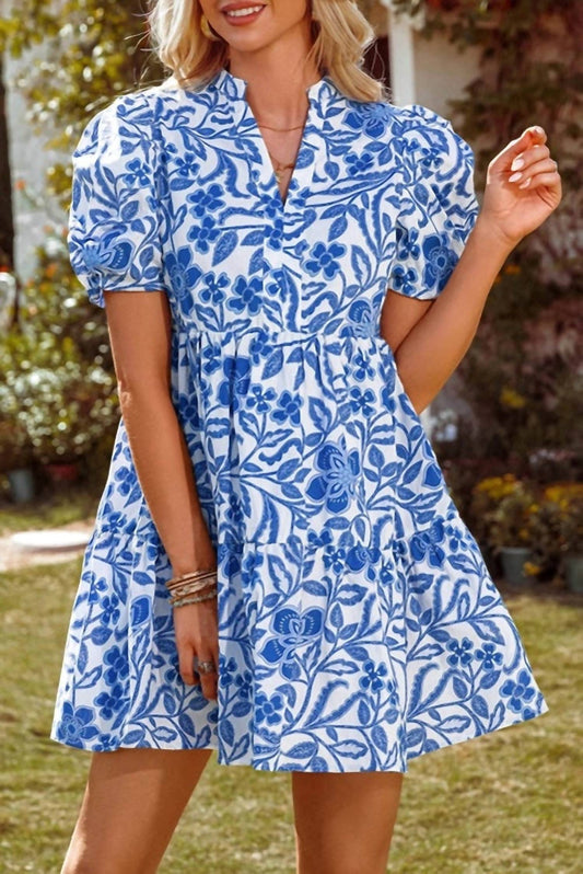 Fashionworks - Puff Sleeve Tiered Dress