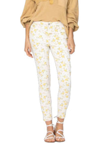 Judy Blue - Floral Print Midrise Skinny Jeans