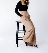 Margo Paige - Margo Wide-Leg Pant in Tan