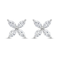 Diana M Jewels - Women's Marquise Lab-grown Diamond Stud Earrings (3.00 Tcw) - Signature