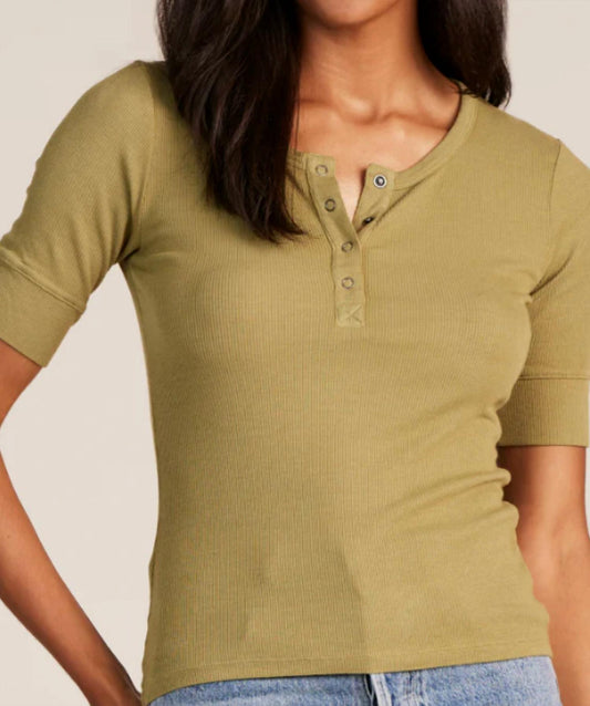 Bobi - Elbow Sleeve Henley Top