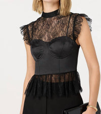 Astr - Katarina Lace Detail Bustier Top