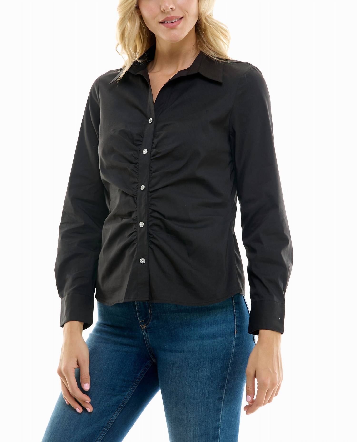 Nicole Miller - Amber Stretch Button Down Shirt