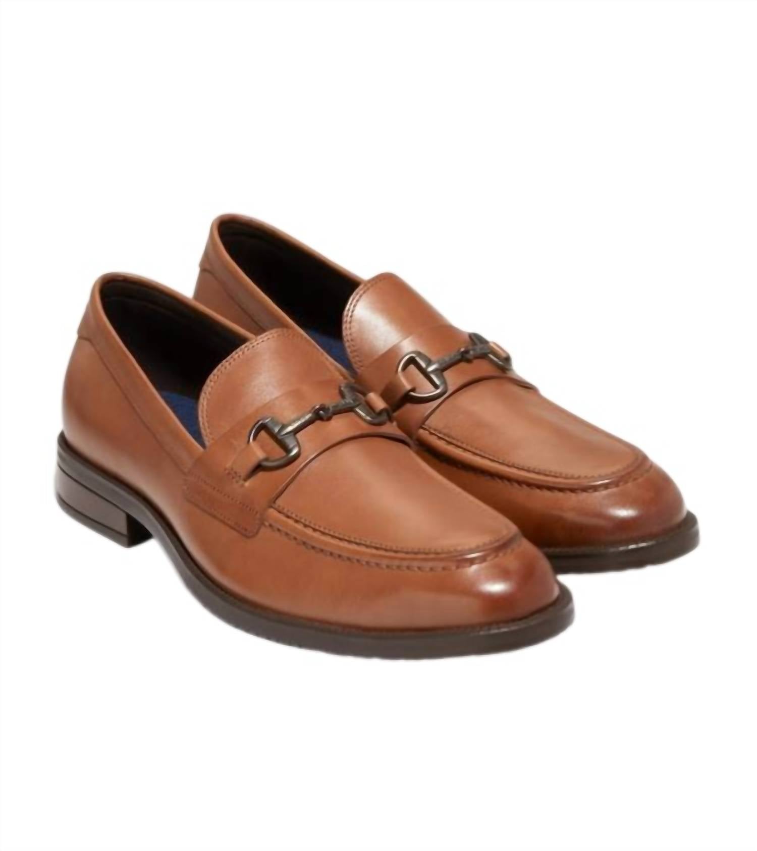 COLE HAAN Men's Modern Essentials Bit Loafers in habana brown 1 - men's loafer - detail view