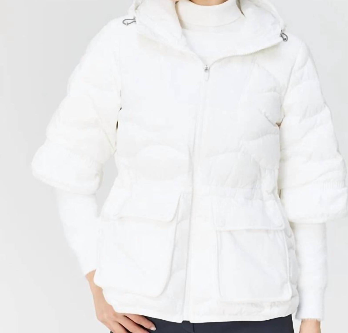 Wideangle - Waggle Half Sleeve Midi Down Jacket